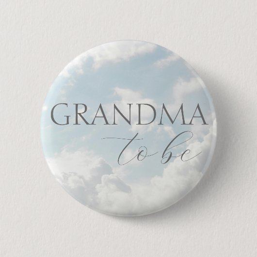 Oma to be heaven stuurde Baby shower Button (Voorkant)