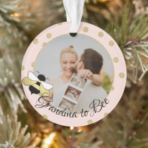 Oma to Bee We verwachten met Foto Ornament