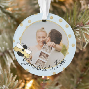 Oma to Bee We verwachten met Foto Ornament