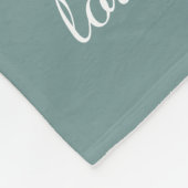 Oma Tree, 8 Names & Dates, wit op blauw Fleece Deken (Hoek)