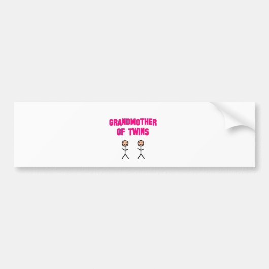 oma twins bumpersticker (Voorkant)