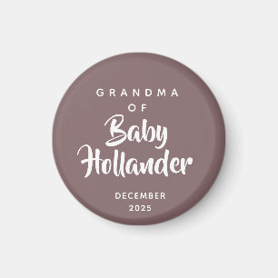 Oma van baby zwangerschapsaankondiging magneet