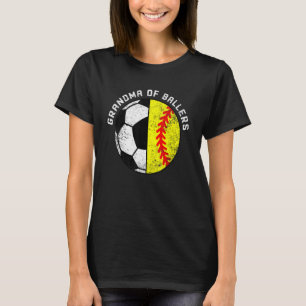 Oma van Ballers Soccer Softball Grandma T-shirt