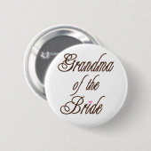 Oma van Bride Classy Browns Ronde Button 5,7 Cm (Voorkant /achterkant)