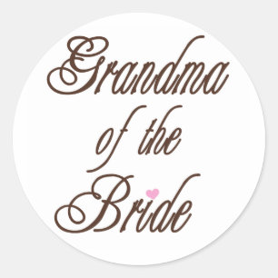 Oma van Bride Classy Browns Ronde Sticker