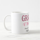 Oma van Bride Gift Pink Black Leopard Print Koffiemok (Links)