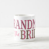 Oma van Bride Gift Pink Black Leopard Print Koffiemok (Center)