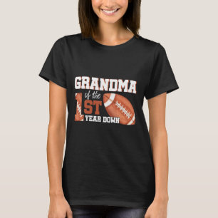 Oma van de 1-jarige verjaardag voetbal 1e jaar t-shirt