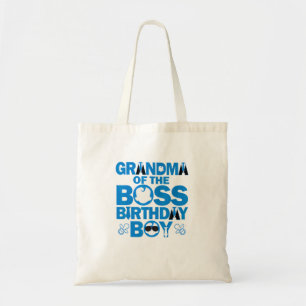 Oma van de baas verjaardagsjongen Baby familiefees Tote Bag