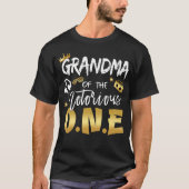 Oma van de beruchte 1e Verjaardagsschool T-shirt (Voorkant)