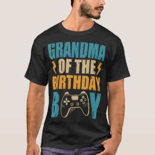 Oma van de Birthday Boy Gamepad Matching Famil T-shirt