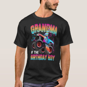 Oma van de Birthday Boy Matching Monster Truck T-shirt