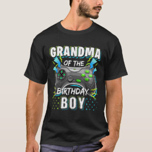 Oma van de Birthday Boy Matching Video Game Bi T-shirt