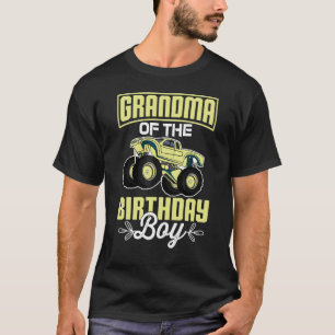 Oma van de Birthday Boy Monster Truck Birthday T-shirt