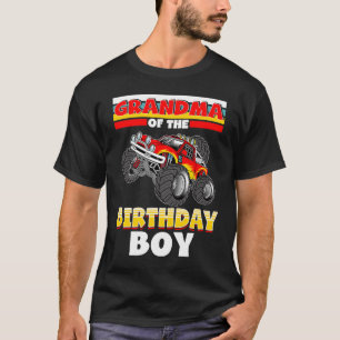 Oma van de Birthday Boy Monster Truck Birthday T-shirt