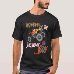 Oma van de 'Birthday Boy Monster Truck Boys Par. T-shirt
