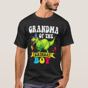 Oma van de Birthday Boy T Rex RAWR Dinosaur Bi T-shirt