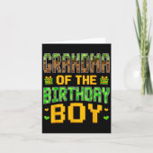 Oma van de Birthday Boy Video Gamer Birthday P Kaart (Voorkant)