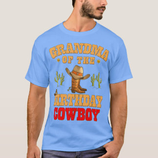 Oma van de Birthday Cowboy Thmed Birthday Boy T-shirt