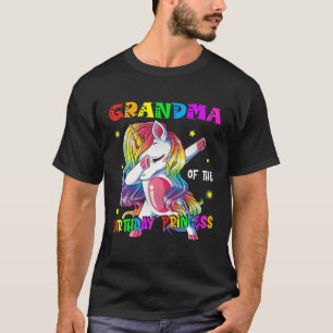 oma van de Birthday prinses Funny Dabbing Uni T-shirt