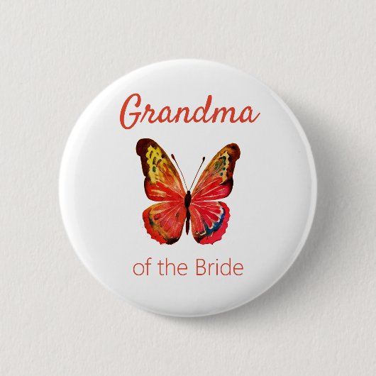 Oma van de Bride Butterfly Button (Voorkant)