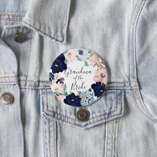 Oma van de Bride Ronde Button 7,6 Cm (In situ)