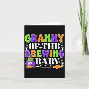 Oma van de Brouwende Baby Halloween Heks Baby S Kaart