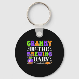 Oma van de Brouwende Baby Halloween Heks Baby S Sleutelhanger