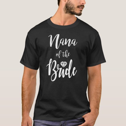 Oma van de bruid Proefavond diner Bruids T-shirt (Voorkant)