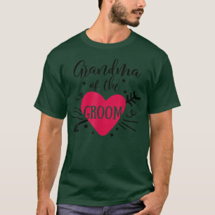 Oma van de bruidegom Pijl Hart Trouwen en vrijgeze T-shirt