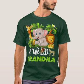 Oma van de dierentuin Birthday Safari Oerwoud Ani T-shirt