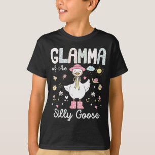 Oma van de domme gans 1e verjaardag meisje familie t-shirt