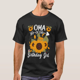 Oma van de familie van de zondagskoniebloem van he t-shirt