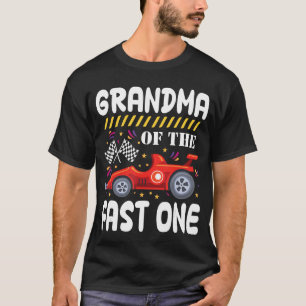 Oma van de Fast One Verjaardag 1e Race Family T-shirt