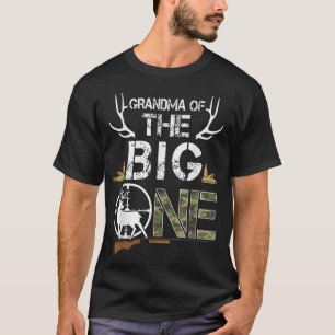 Oma van de grote jongen hertenjager t-shirt