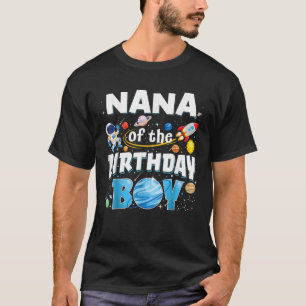 Oma van de jarige astronaut familie ruimte Pl T-shirt