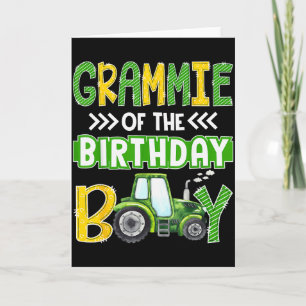 Oma van de jarige jongen Tractoren Boeren Trucks F Kaart
