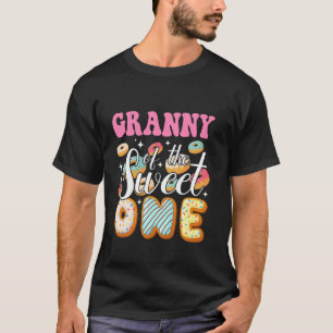 Oma van de lieve eerste verjaardag donutfeestje t-shirt