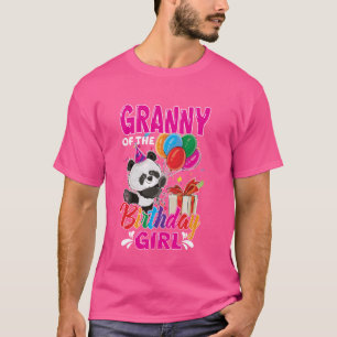 Oma van de Panda Beer Verjaardag Dierenvriend Boy T-shirt