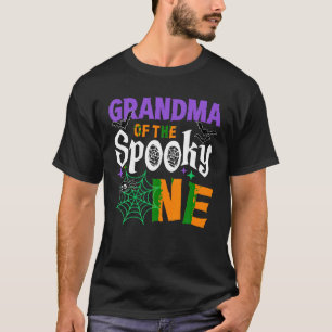 Oma van de spooky One Boy Halloween 1e Geboorte T-shirt