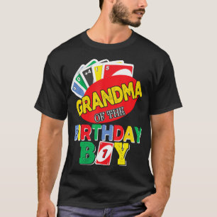 Oma van de Uno verjaardag jongen Uno verjaardag jo T-shirt