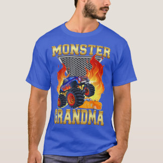 Oma van de verbirthdayjongen Monster Truck Matchin T-shirt