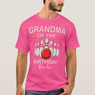 Oma van de verjaardag bowler jongen meisje bowling t-shirt