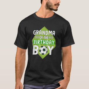 Oma van de verjaardag Boy Soccer Oma voor Bir T-shirt