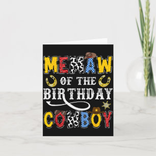 Oma van de verjaardag cowboy western rodeo oma kaart
