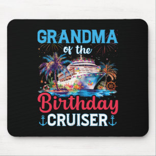 Oma van de verjaardag Cruiser Funny Cruise Geboort Muismat