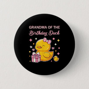 Oma van de verjaardag Duck Christmas Anime Party Ronde Button 5,7 Cm