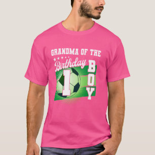 Oma van de verjaardag jongen is mijn 1e verjaardag t-shirt