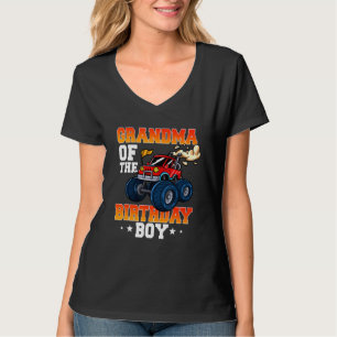 Oma van de Verjaardagsjongen Thema Monster Truck T-shirt