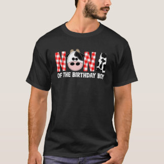 Oma van de verjaardagsmeisje boerderij koe T-shirt